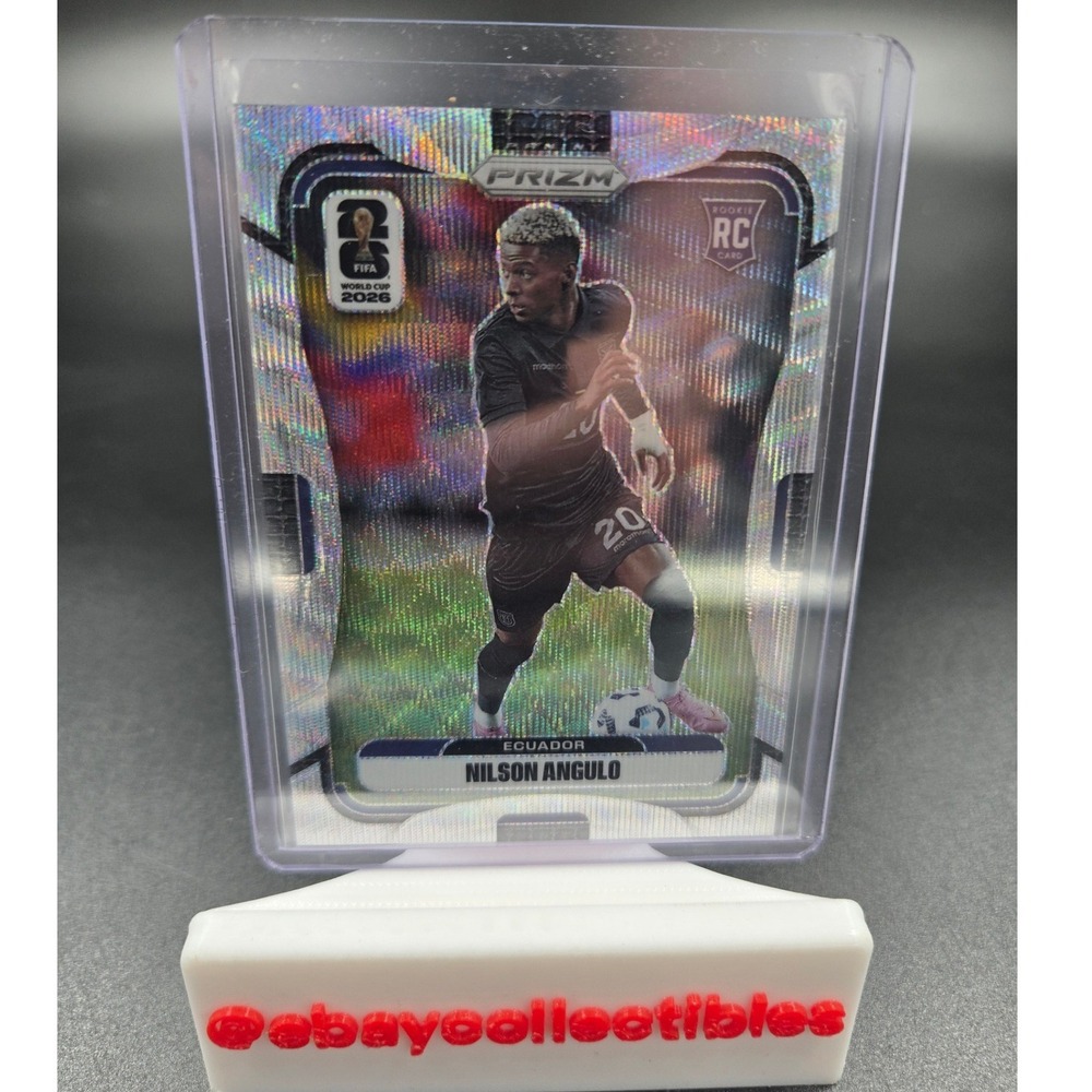 2024 Panini Prizm FIFA World Cup 2026 Nilson Angulo RC Silver Wave Prizm #215